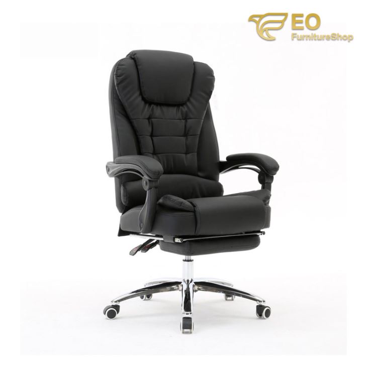 High-Back Leather Office Chair