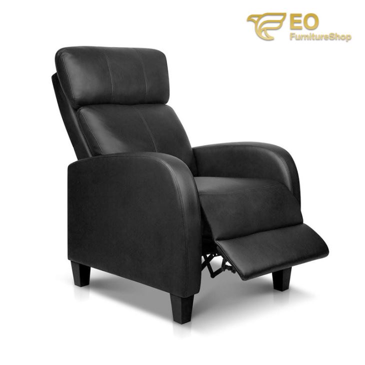Leather Recliner Club Chair