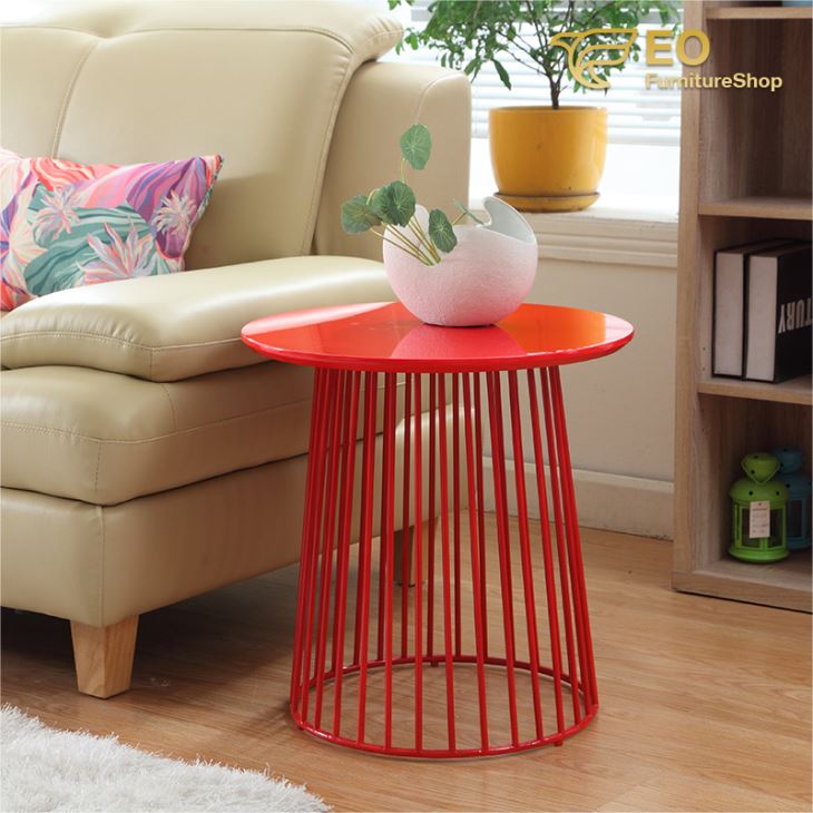 Round Metal Side Table