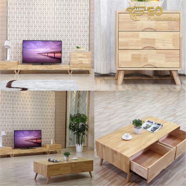 Wood TV Table
