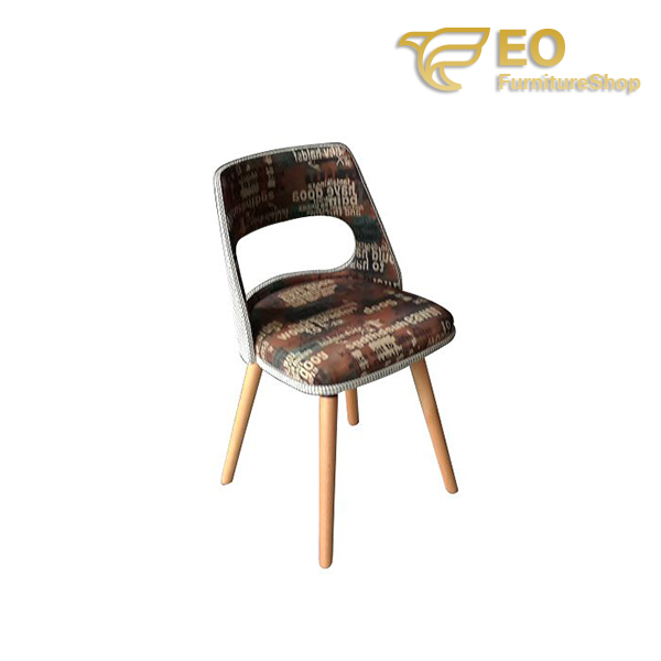 Fabric Wood Bar Chair