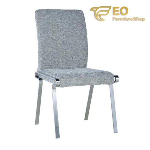 Modern Linen Covered Dining Chair