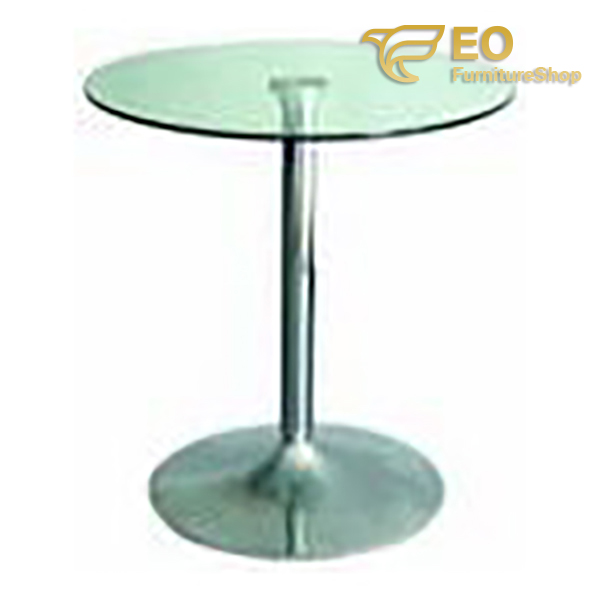 Tempered Glass Round Bar Table